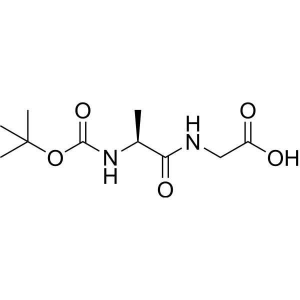 (S)-2-(2-((tert-Butoxycarbonyl)amino)propanamido)acetic acid 28782-78-7